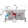 Внутрипольный конвектор длиной 30 см - 1 м Minib COIL-HC 900