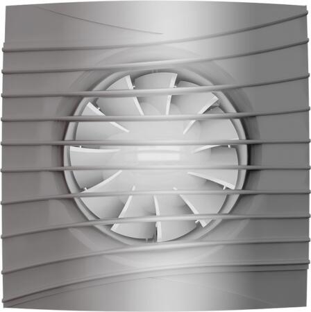 Вытяжка для ванной диаметр 125 мм ERA SILENT 5C gray metal