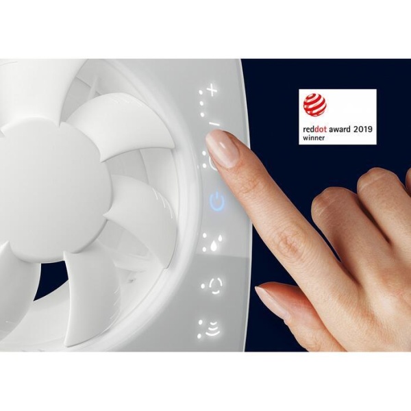 Вытяжка для ванной диаметр 100 мм PAX INTELLIVENT ICE White