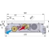 Внутрипольный конвектор длиной 30 см - 1 м Minib COIL-T50 1000