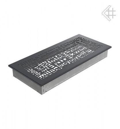 Вентиляционная решетка для камина Kratki 17x37 ABC графитовая 37ABC/G