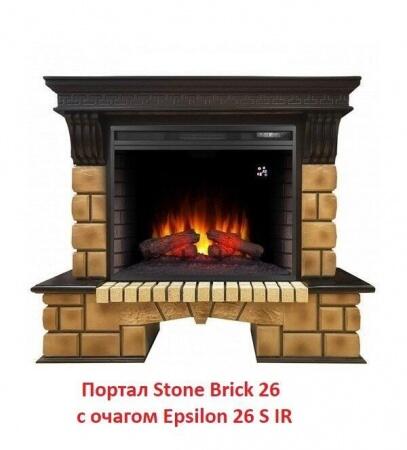 Портал из камня Real-Flame Stone Brick 26