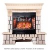 Каменный камин (портал+очаг) InterFlame Exter / Экстер с очагом Panoramic 25-30 led