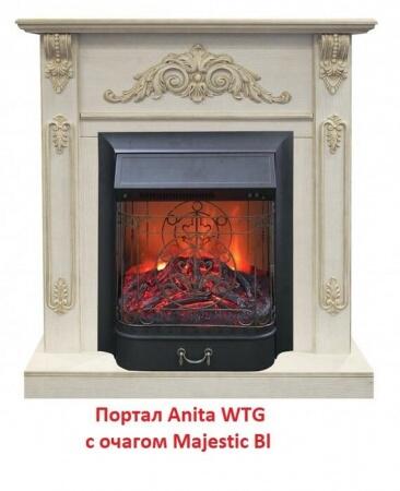 Очаг электрокамина Real-Flame Majestic Bl S
