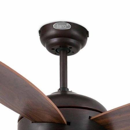 Вентилятор с подсветкой Faro Vanu Marron L