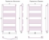 Водяной полотенцесушитель лесенка Сунержа Богема+ 1200x600