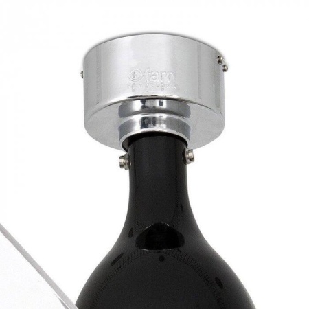 Вентилятор с подсветкой Faro Mini Eterfan Shiny Black 1L