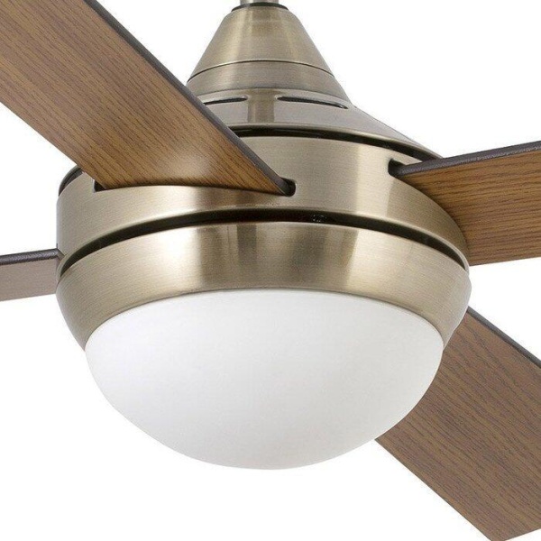 Вентилятор с подсветкой Faro Mini Icaria Old Gold