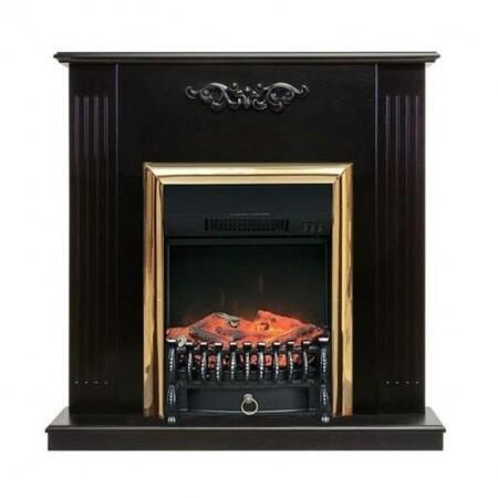 Электрокамин (очаг) со звуком для дачи Royal Flame Fobos FX M Brass/Black