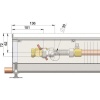 Внутрипольный конвектор длиной 30 см - 1 м Minib COIL-PO 1000