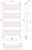 Водяной полотенцесушитель лесенка Сунержа Богема 4 полки+ 1200x600