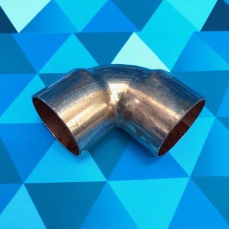 Угол медный 90гр. 1-3/8" (35мм.) пайка