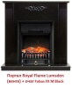 Электрокамин (очаг) со звуком для дачи Royal Flame Fobos FX M Brass/Black