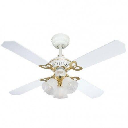 Вентилятор с подсветкой Westinghouse Princess Trio White
