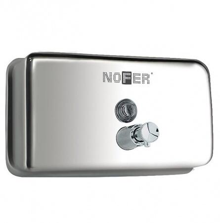 Дозатор жидкого мыла Nofer INOX горизонтальный 1200 мл