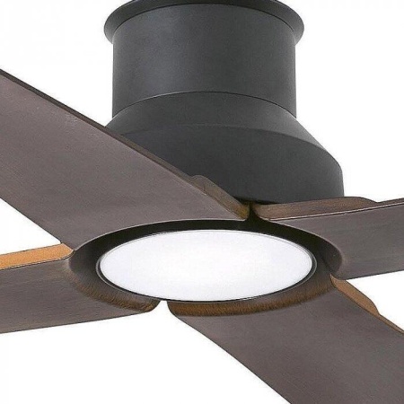 Вентилятор с подсветкой Faro Winche Marron 1L