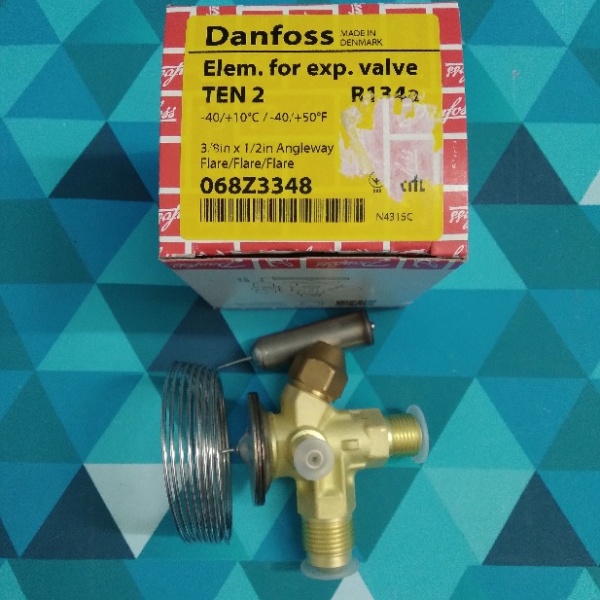 ТРВ Danfoss (068Z3348) ТEN-2 / TE 2 (R134a/R513A, 34bar -40/+10С, угловой)