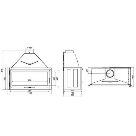 Дровяная топка  Technical PanTech Classic 110
