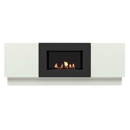 Тумба с биокамином Firelight BFP/P-1400L белая
