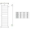 Электрический полотенцесушитель лесенка Grota Brezza 630x1800 El