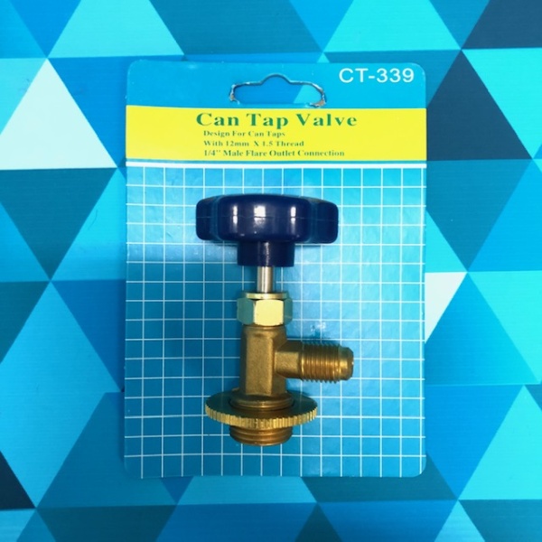 Вентиль проколка CH / CT / FC - 339 (12mm x 1.5, 1/4" Male outlet)