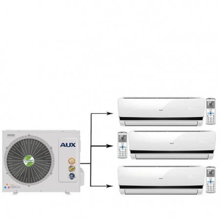 Мульти сплит-система на 3 комнаты AUX AM3-H27/4DR1/AMWM-H09\4R1*3шт