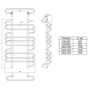 Электрический полотенцесушитель лесенка Grota Rivolo 500x1200 El