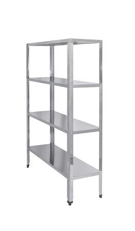 Стеллаж кухонный Luxstahl СР-1800х1100х300/4 нерж