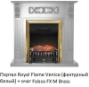 Электрокамин (очаг) со звуком для дачи Royal Flame Fobos FX M Brass/Black