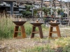 Уличный гриль Coeo TRIO 98 - CORTEN (Высота 110)
