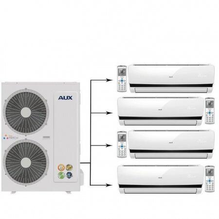 Мульти сплит-система на 4 комнаты AUX AM4-H36/4DR1/AMWM-H07\4R1*4шт