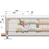 Внутрипольный конвектор длиной 30 см - 1 м Minib COIL-PO/4 900
