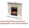 Электрокамин (очаг) со звуком для дачи Royal Flame Fobos FX M Brass/Black