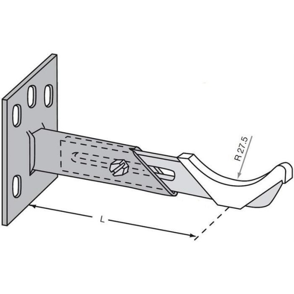 Крепеж Zehnder AKK L=68-91 мм/RAL 9016