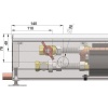 Внутрипольный конвектор длиной 30 см - 1 м Minib COIL-MO 900