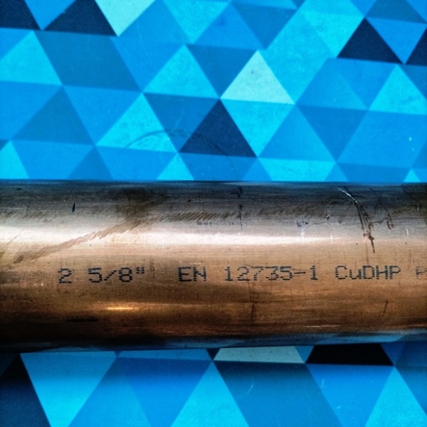 Труба медная 2 5/8" (66,7мм., отрезок 5м.) Сербия