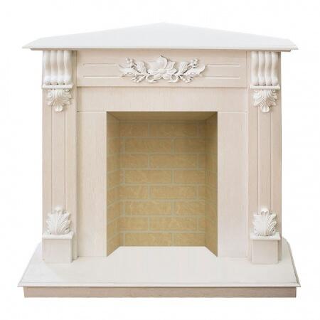 Деревянный портал Real-Flame Ottawa corner STD/EUG WT+Вставка Brick Ottawa