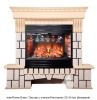 Каменный камин (портал+очаг) InterFlame Exter / Экстер с очагом Panoramic 25-30 led