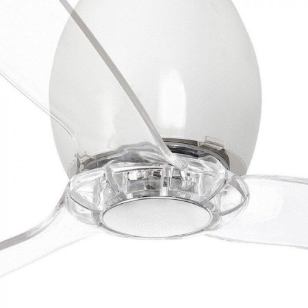 Вентилятор с подсветкой Faro Mini Eterfan Shiny White 1L