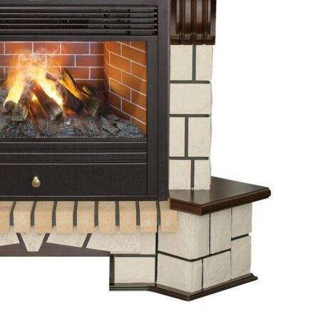 Электрокамин (очаг+портал) Real-Flame Stone Corner new 26/HL с очагом 3D Novara