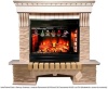 Каменный камин (портал+очаг) InterFlame Exter / Экстер Сланец с очагом Panoramic 06-25Led F/X Panora