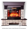 Каменный камин (портал+очаг) InterFlame Exter / Экстер с очагом Panoramic 25-30 led