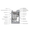 Напольный газовый котел 60 кВт Kentatsu impect-3
