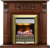 Каминокомплект Venice - Махагон коричневый антик с очагом Danville Antique Brass FB2 (Dimplex)