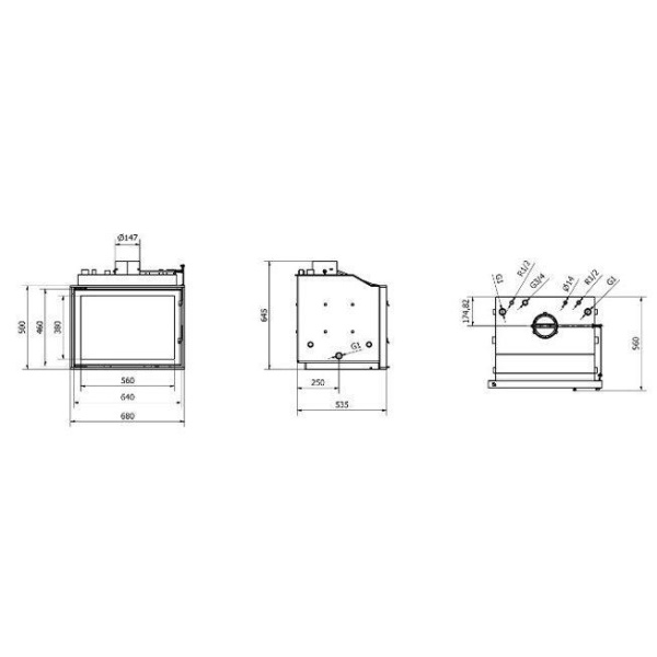 Дровяная топка  Technical PanAqua Mini