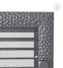 Вентиляционная решетка для камина Kratki 17x30 Venus графитовая с жалюзи 30VGX