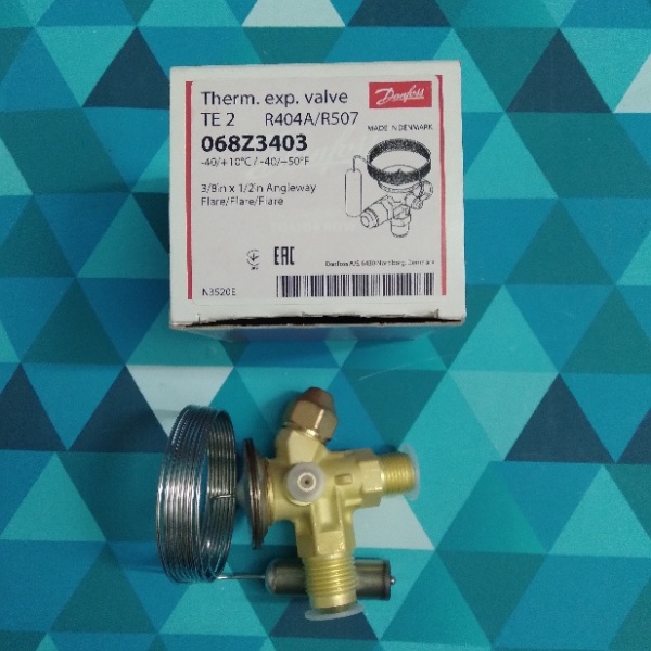 ТРВ Danfoss (068Z3403) ТE 2 (R-404,R507, 34bar -40/+10С, с внешним выравниванием)