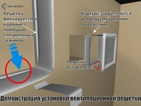 Вентиляционная решетка для камина Kratki 17х49 бежевая 49K