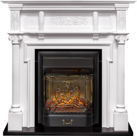 Каминокомплект Oxford - Белый с очагом Majestic FX M Black RC