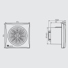 Вытяжка для ванной диаметр 150 мм Soler & Palau SILENT-300 CHZ SILVER